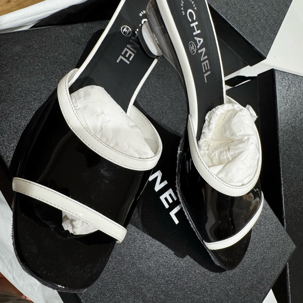 Chanel Black and White Women's Shoes